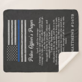 Couverture Sherpa La prière d'un policier Ligne Bleue Mince (Devant (Horizontal))