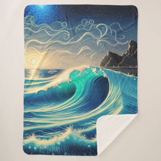 Couverture Sherpa La splendeur d'une vague bleue (Devant)