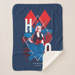 Couverture Sherpa La Suicide Squad   Harley Quinn Fern & Diamonds
