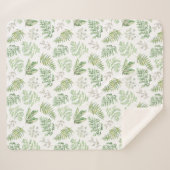 Couverture Sherpa La verdure de forêt modèlent (Devant (Horizontal))