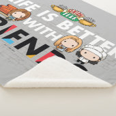 Couverture Sherpa La vie est meilleure avec FRIENDS™ Chibi Art (3/4)