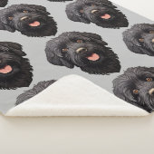 Couverture Sherpa Labradoodle Chien noir (3/4)