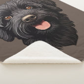 Couverture Sherpa Labradoodle Chien noir (3/4)