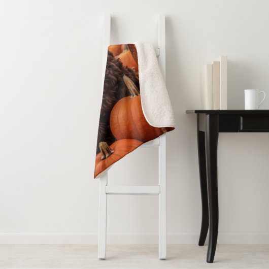 Couverture Sherpa Labradoodle d'automne (En situation)