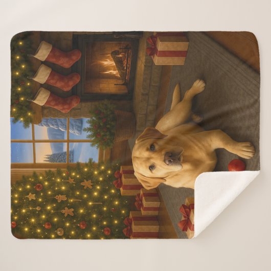 Couverture Sherpa Labrador (Devant (Horizontal))