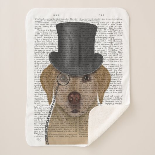 Couverture Sherpa Labrador jaune, Hound officiel et Casquette (Devant)