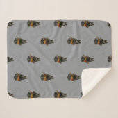 Couverture Sherpa Labrador noir et Faisan (Devant (Horizontal))