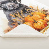 Couverture Sherpa Labrador Retriever Puppy Automne Citrouille Amoure (3/4)