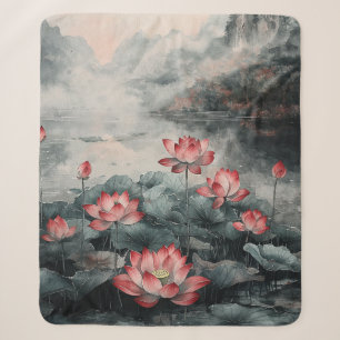 Couverture Sherpa Lac de lotus au clair de lune (5)
