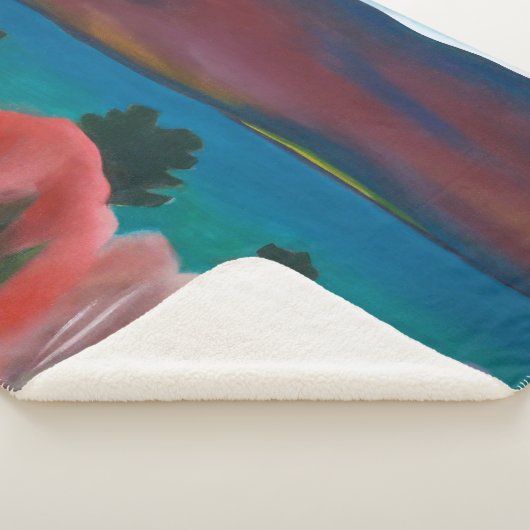 Couverture Sherpa Lac George, automne | Georgia O'Keeffe | (3/4)