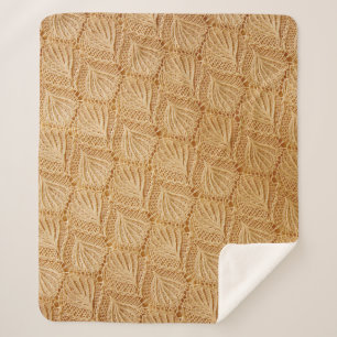 Couverture Sherpa lace fabric textures