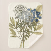 Couverture Sherpa Lacy Feuilles - Fleurs et verdure (Devant)