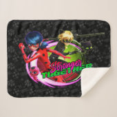 Couverture Sherpa Ladybug & Cat Noir | Ensemble plus fort (Devant (Horizontal))