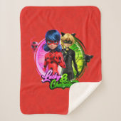 Couverture Sherpa Ladybug & Cat Noir | Lucky & Charming (Devant)