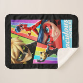 Couverture Sherpa Ladybug & Cat Noir | Puissance Miraculeuse ! (Devant (Horizontal))