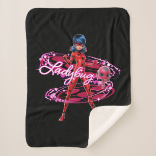 Couverture Sherpa Ladybug et Tikki Graphic