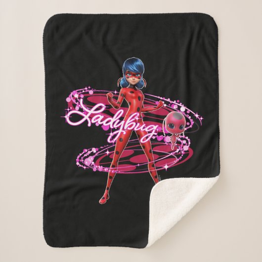 Couverture Sherpa Ladybug et Tikki Graphic (Devant)
