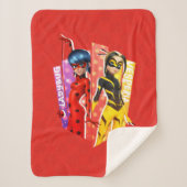 Couverture Sherpa Ladybug et Vesperia Graphic (Devant)