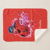 Couverture Sherpa Ladybug miraculeux | Spots Sur Graphic (Devant (Horizontal))