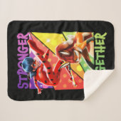 Couverture Sherpa Ladybug & Rena Rouge | Ensemble plus fort (Devant (Horizontal))