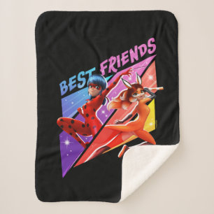 Couverture Sherpa Ladybug & Rena Rouge Meilleurs amis