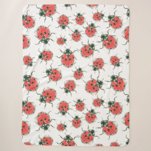 Couverture Sherpa Ladybugs