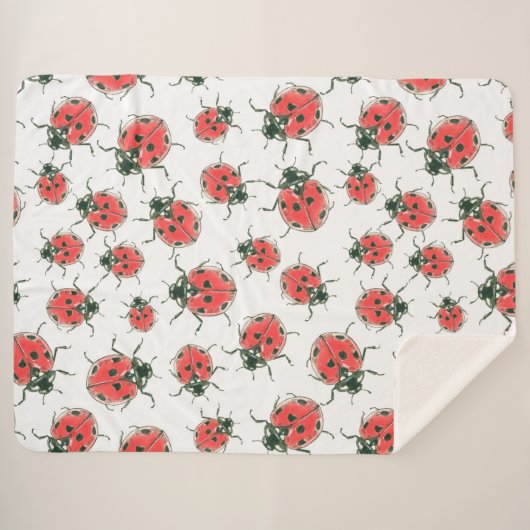 Couverture Sherpa Ladybugs (Devant (Horizontal))