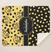 Couverture Sherpa Ladybugs Jaune (Devant (Horizontal))
