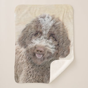 Couverture Sherpa Lagotto Romagnolo Peinture - Cute Original Chien A