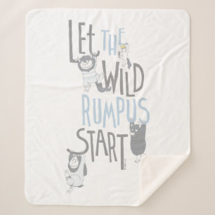 Couverture Sherpa Laisser le Rumpus sauvage commencer - Bleu