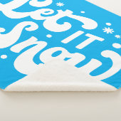 Couverture Sherpa Laisser neiger hiver design (3/4)