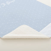 Couverture Sherpa Laisser neiger un arbre d'hiver minuscule Ice Blue (3/4)