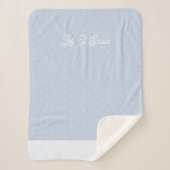 Couverture Sherpa Laisser neiger un arbre d'hiver minuscule Ice Blue (Devant)