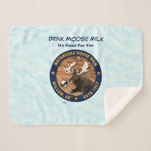 Couverture Sherpa Lait d'orignal Matanuska (Devant (Horizontal))