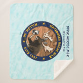 Couverture Sherpa Lait d'orignal Matanuska (Devant)