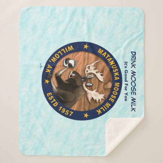 Couverture Sherpa Lait d'orignal Matanuska (Devant)