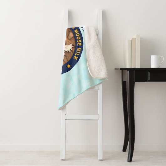 Couverture Sherpa Lait d'orignal Matanuska (En situation)