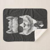 Couverture Sherpa Lama chic (Devant (Horizontal))