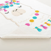 Couverture Sherpa Lama floral mignon (3/4)