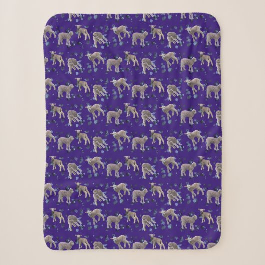 Couverture Sherpa Lamb Frenzy (Violet) (Devant)