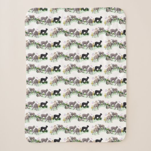 Couverture Sherpa Lamb Meadow (choisir la couleur) (Devant)