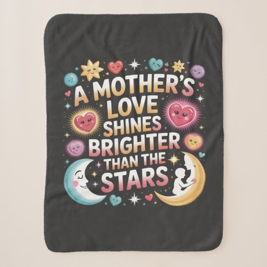 Couverture Sherpa L'amour d'une mère brille plus que les étoiles (Devant)
