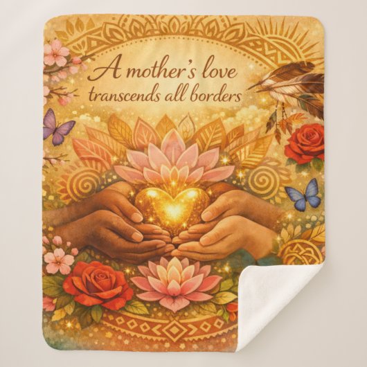 Couverture Sherpa L'Amour d'une Mère — Écharpe Sherpa (Devant)