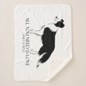 Couverture Sherpa L'Amour Et Un Chien (Devant)