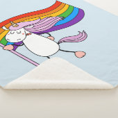 Couverture Sherpa L'amour n'a pas de limites Unicorne (3/4)