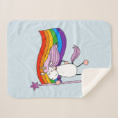Couverture Sherpa L'amour n'a pas de limites Unicorne (Devant (Horizontal))