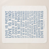 Couverture Sherpa "L'amour ne manque jamais" (Devant (Horizontal))