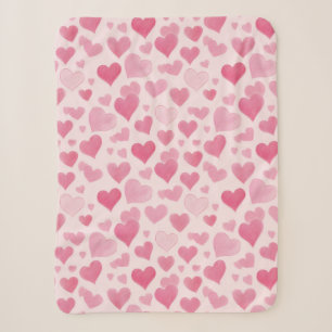 Couverture Sherpa L'amour rose