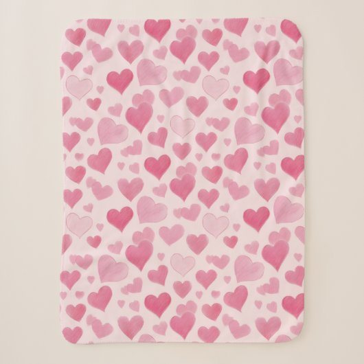 Couverture Sherpa L'amour rose (Devant)