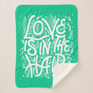 Couverture Sherpa L'amour vert est dans les cheveux